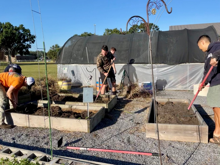 Community partners revive school garden program
